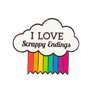 Scrappy Endings Enamel Pin